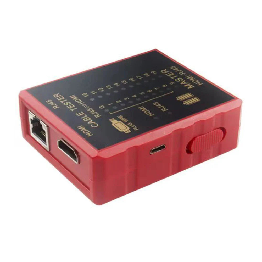 HDMI & RJ45 Network Cable Tester | POE Anti-Burn Protection