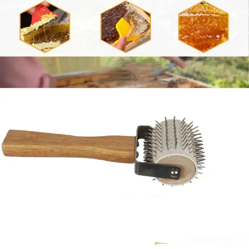 Honey Uncapping Roller | Beekeeping Needle Wheel Fork Tool