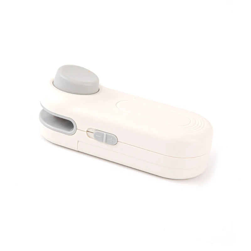Mini Heat Sealer Plastic Bags Heat Sealing Machine Food Storage Packaging Bag Sealer Portable Handheld Plastic Bag Heat Sealer Peaceful Pleasures Health and Wellness Creamy White