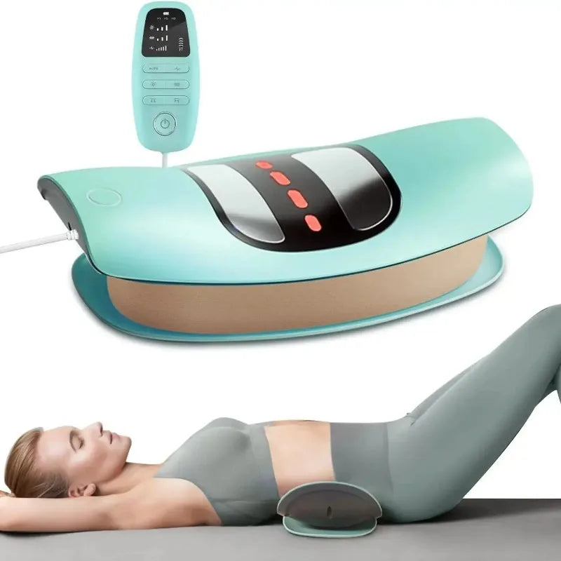 Multifunctional Lumbar Traction Device Waist Massager Waist Spine Support Back Massage Stretcher with Vibration Traction Peaceful Pleasures Health and Wellness