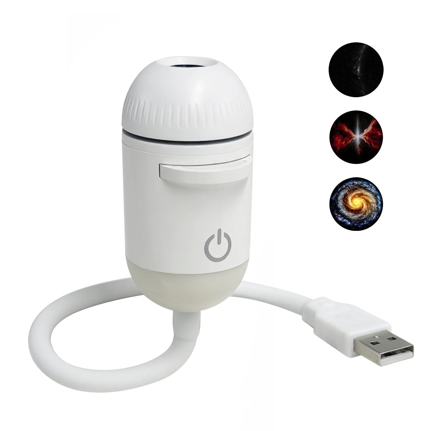 2-in-1 Galaxy Projector Night Light Multi Projection Films Starry Sky Night Light USB Projection Lamp for Bedroom Ceiling Wall Peaceful Pleasures Health and Wellness 3 Projector Films