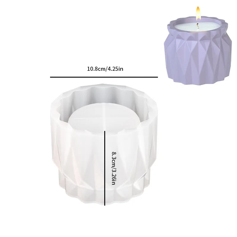 DIY Epoxy Resin Lamp Silicone Mold | Diamond Crystal Pattern