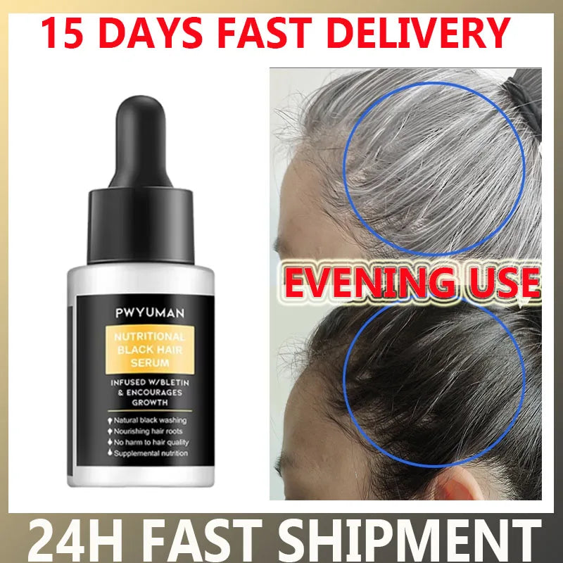 Herbal Hair Dye Shampoo – Natural Black & Grey Coverage