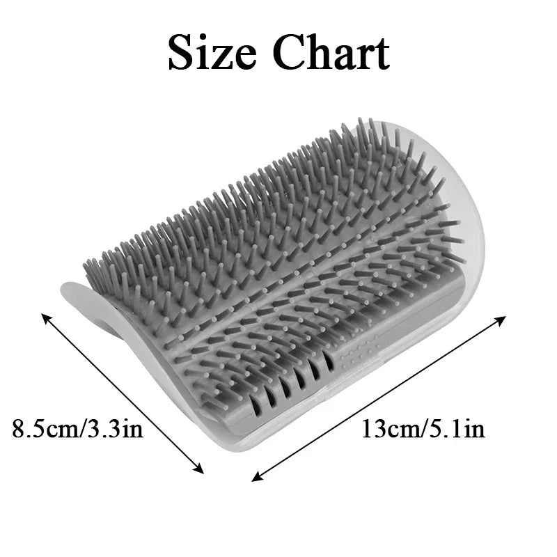 Cat Corner Brush – Scratcher, Massager & Grooming Comb