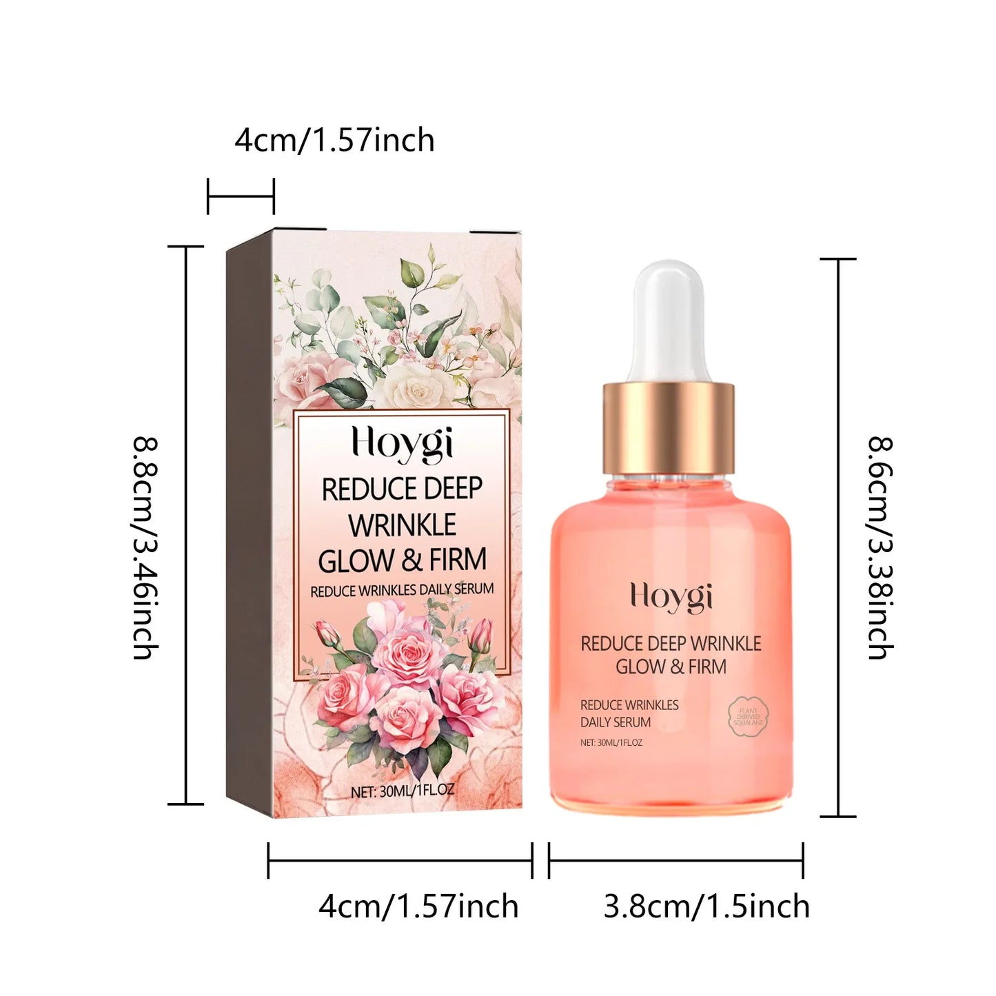 Rose Vitamin C Face Serum – Brighten, Firm & Hydrate 30ml