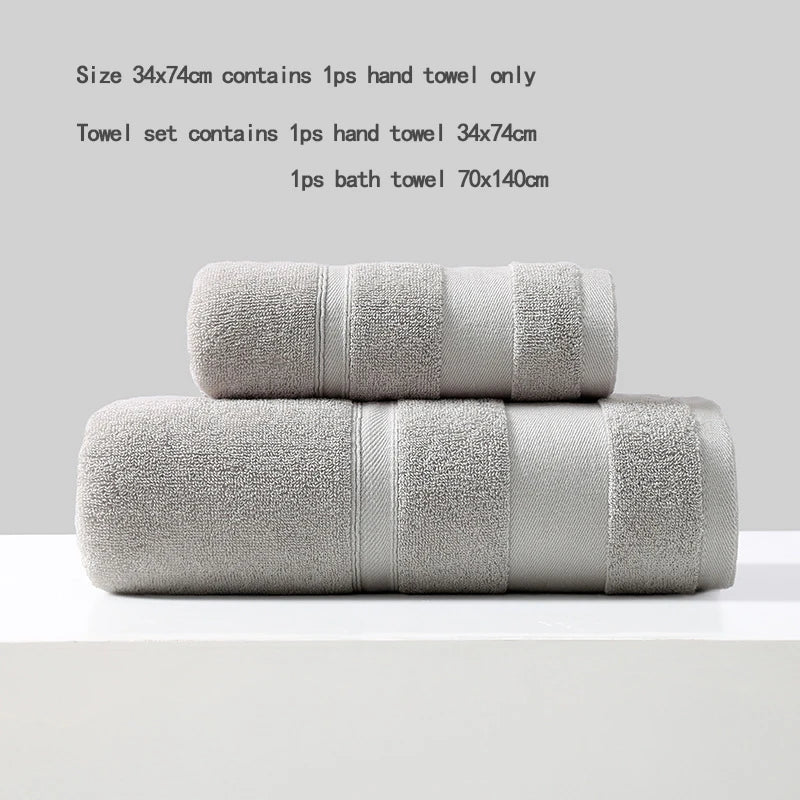 Battilo 100% Cotton Bath & Hand Towel Set – Hotel Spa Quality