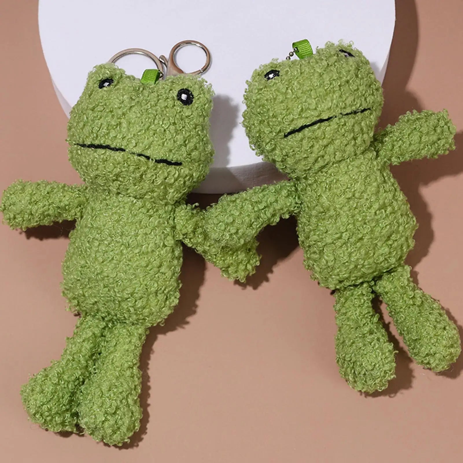 Cute Plush Frog Keychain – Gift for Kids, Students & Teachers Plush Keychain Peaceful Pleasures Health and Wellness