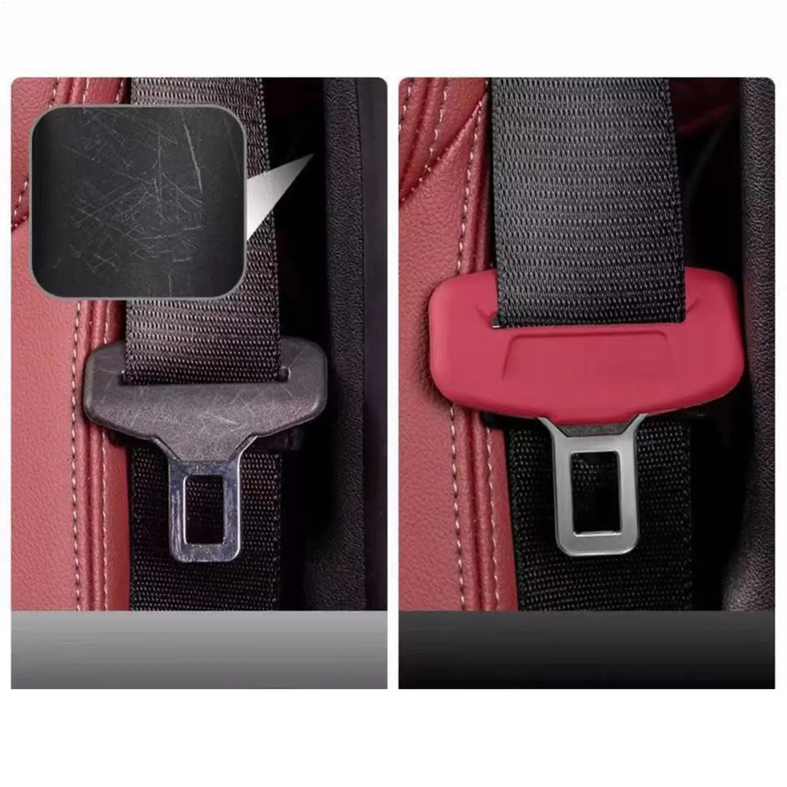 4pcs Silicone Seat Belt Buckle Cover Anti-Scratch Protector Seatbelt Buckle Protectors for Auto Trucks SUV RVs Garages Men Peaceful Pleasures Health and Wellness