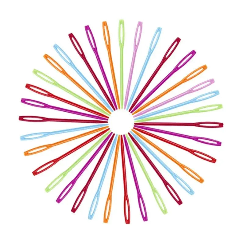 30-Piece Plastic Crochet Hooks & Knitting Needles Set | DIY Yarn
