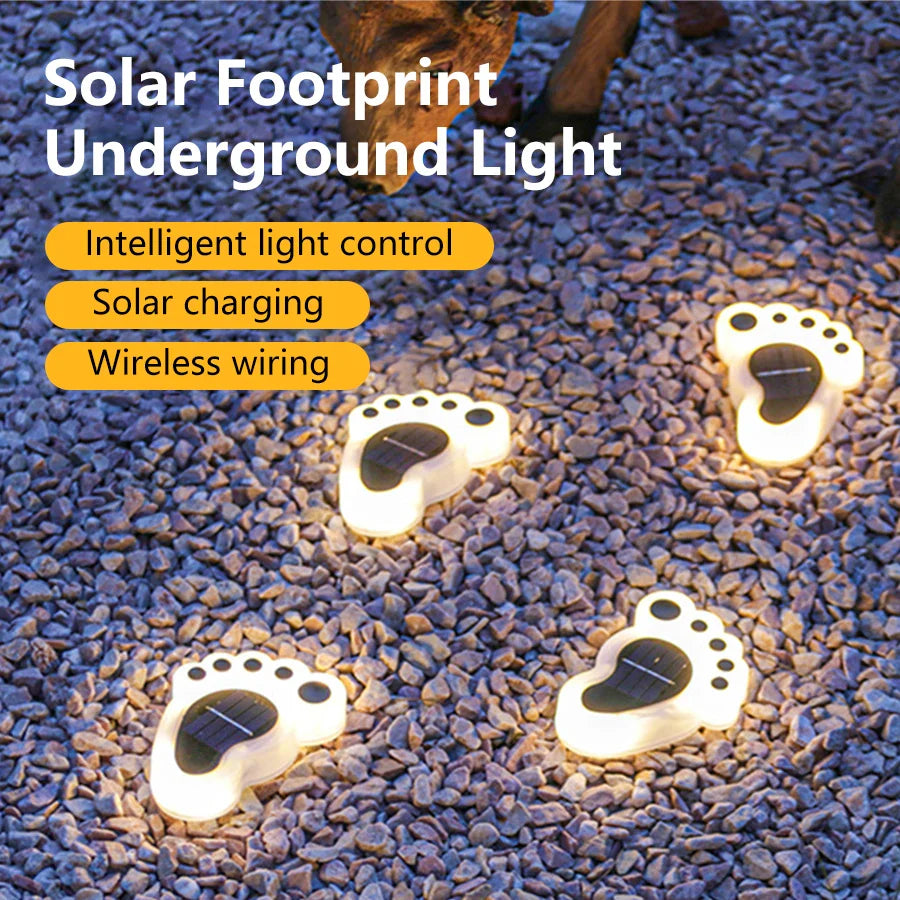 2-Pack Solar LED Garden Path Lights – IP65 Waterproof, Auto On/Off