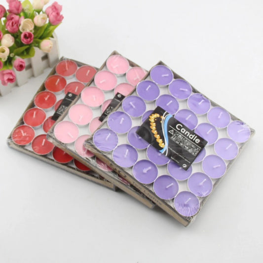 50Pcs Tea Lights Flameless Candles Long Lasting Paraffin Tea Candles for Bedroom Indoors Night Peaceful Pleasures Health and Wellness