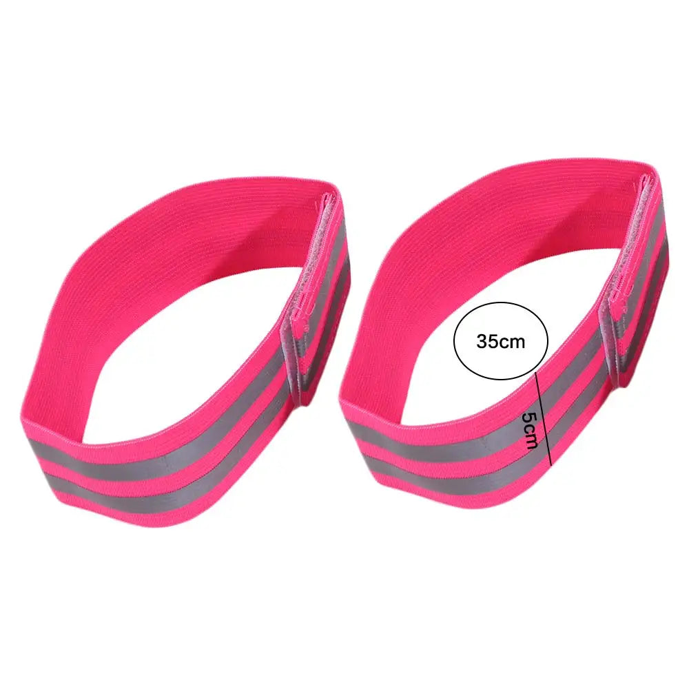 8-Pack Reflective Safety Armbands – High Visibility Elastic Bands