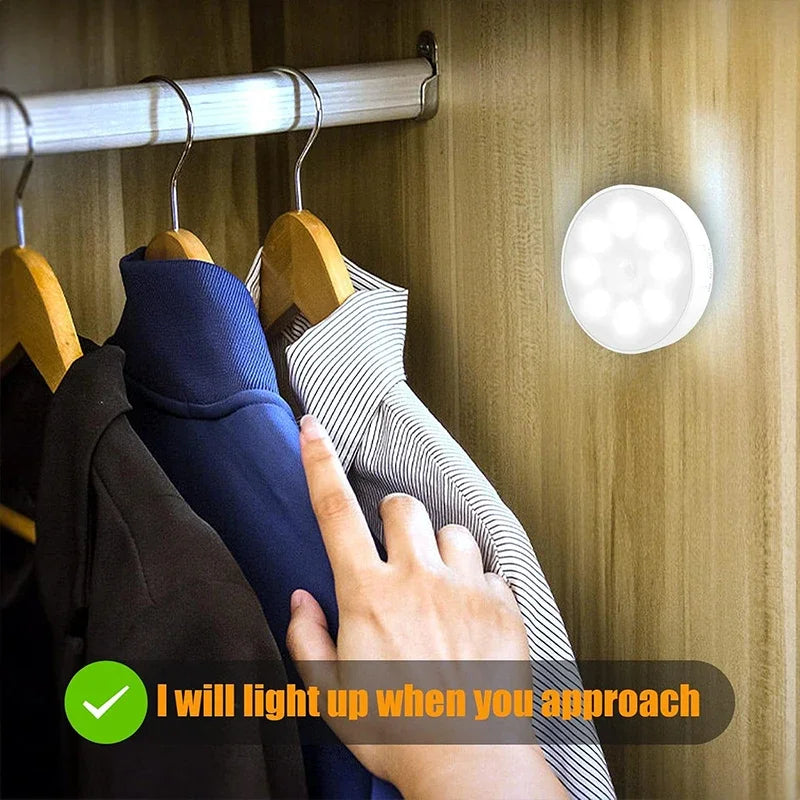 Motion Sensor LED Night Light | USB Rechargeable Wireless