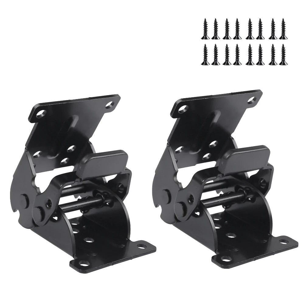Self-Locking Folding Leg Hinge Bracket 0-90-180° + Screws
