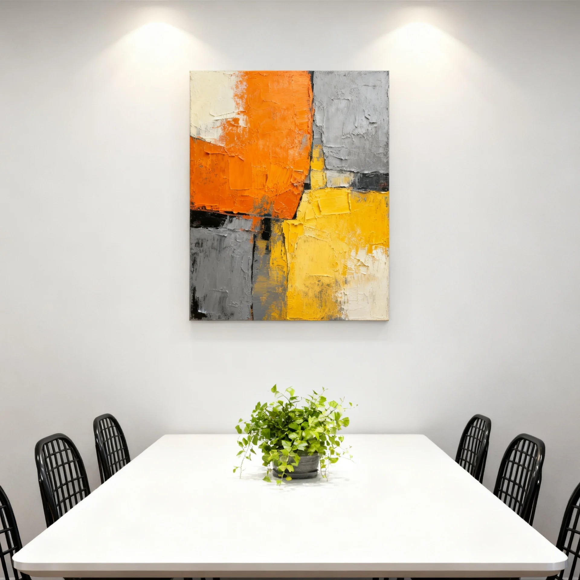 Abstract Texture Thick Painting Knife Painting Living Room Dining Room Kitchen Bedroom Mural Art Hand Painting Peaceful Pleasures Health and Wellness