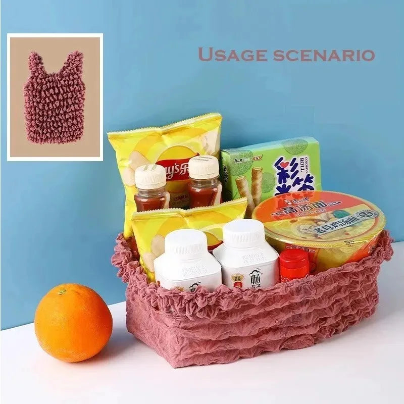 Expandable Bubble Tote Bag | Crinkle Pleated Collapsible Purse