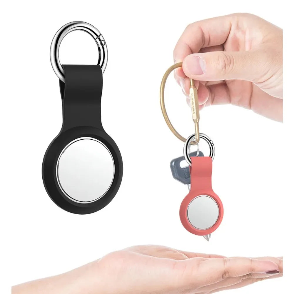 Cover for Airtags Case Liquid Silicone Protective Shell Tracker Accessories Anti-scratch Sleeve Keychain Air Tag Case Peaceful Pleasures Health and Wellness