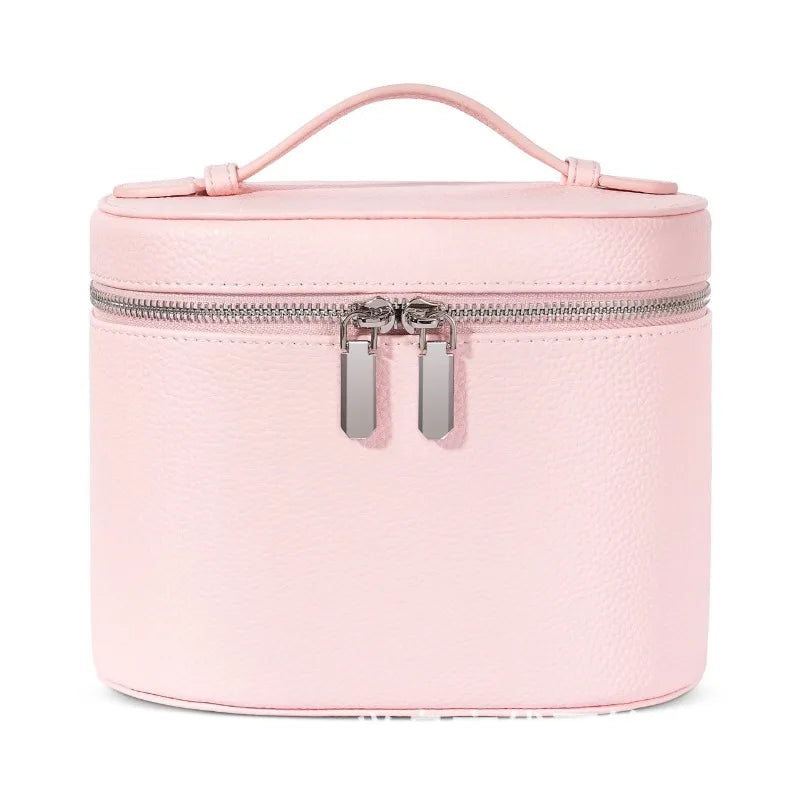 2026 Portable Cosmetic Bag Organizer Large Capacity PU Travel Toiletry Makeup Case with Zipper Handle for Storage Cosmetics box Peaceful Pleasures Health and Wellness