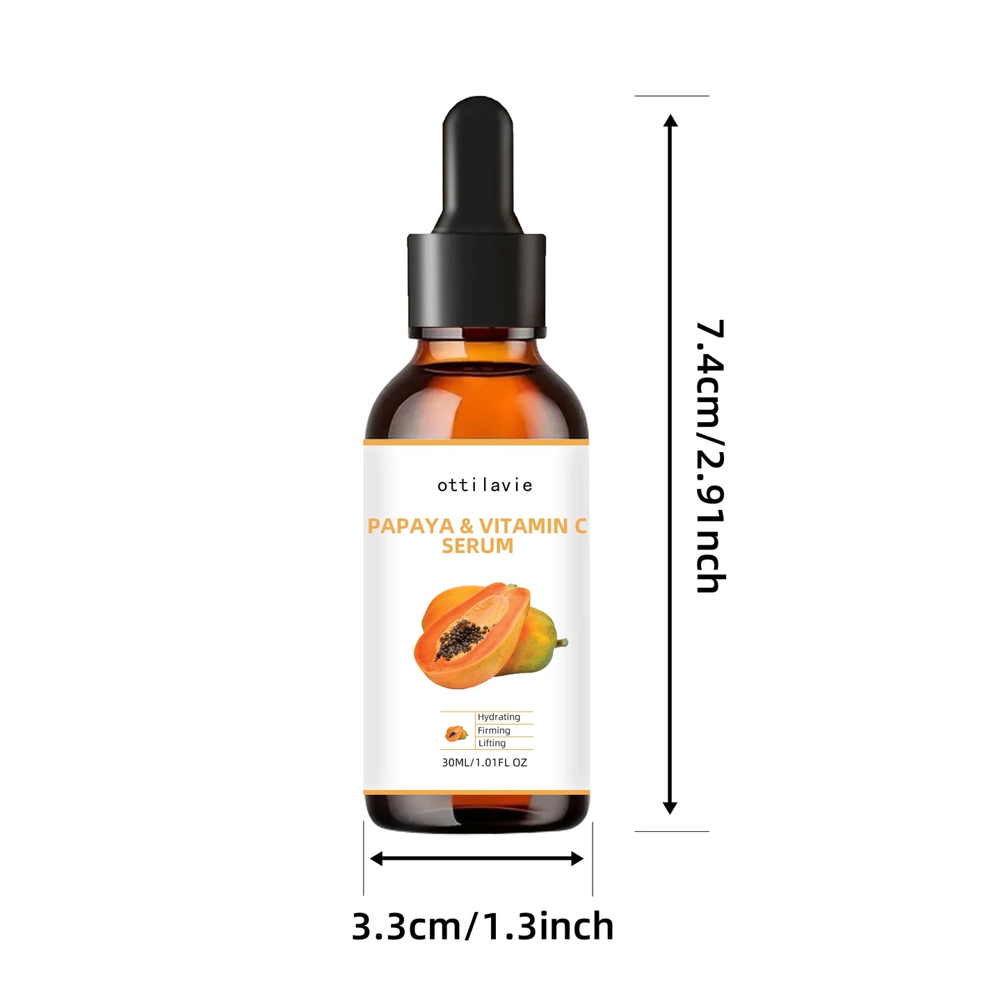Ottilavie Papaya Vitamin C Serum – Brightening Face Essence