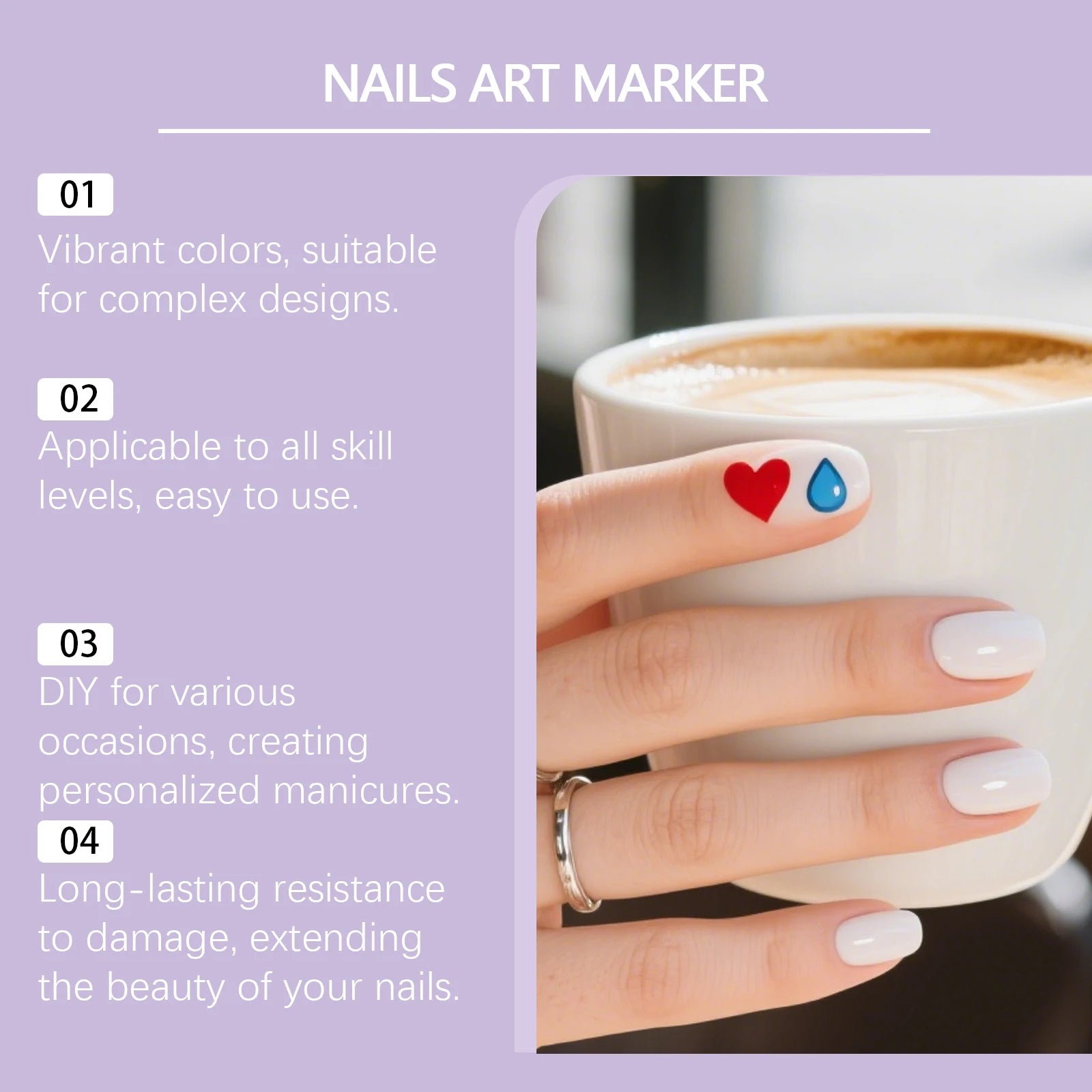 12-Piece Nail Art Graffiti Pen Set – Multi-Color Fine Line DIY Peaceful Pleasures Health and Wellness