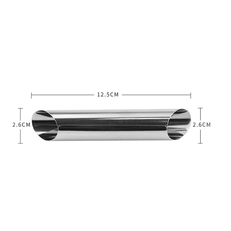 Stainless Steel Bread Mould, Croissant Two-Way Round Tube Croissant Mould Cone Bread Tube Baking Molds for Pastry Desserts Peaceful Pleasures Health and Wellness Silver