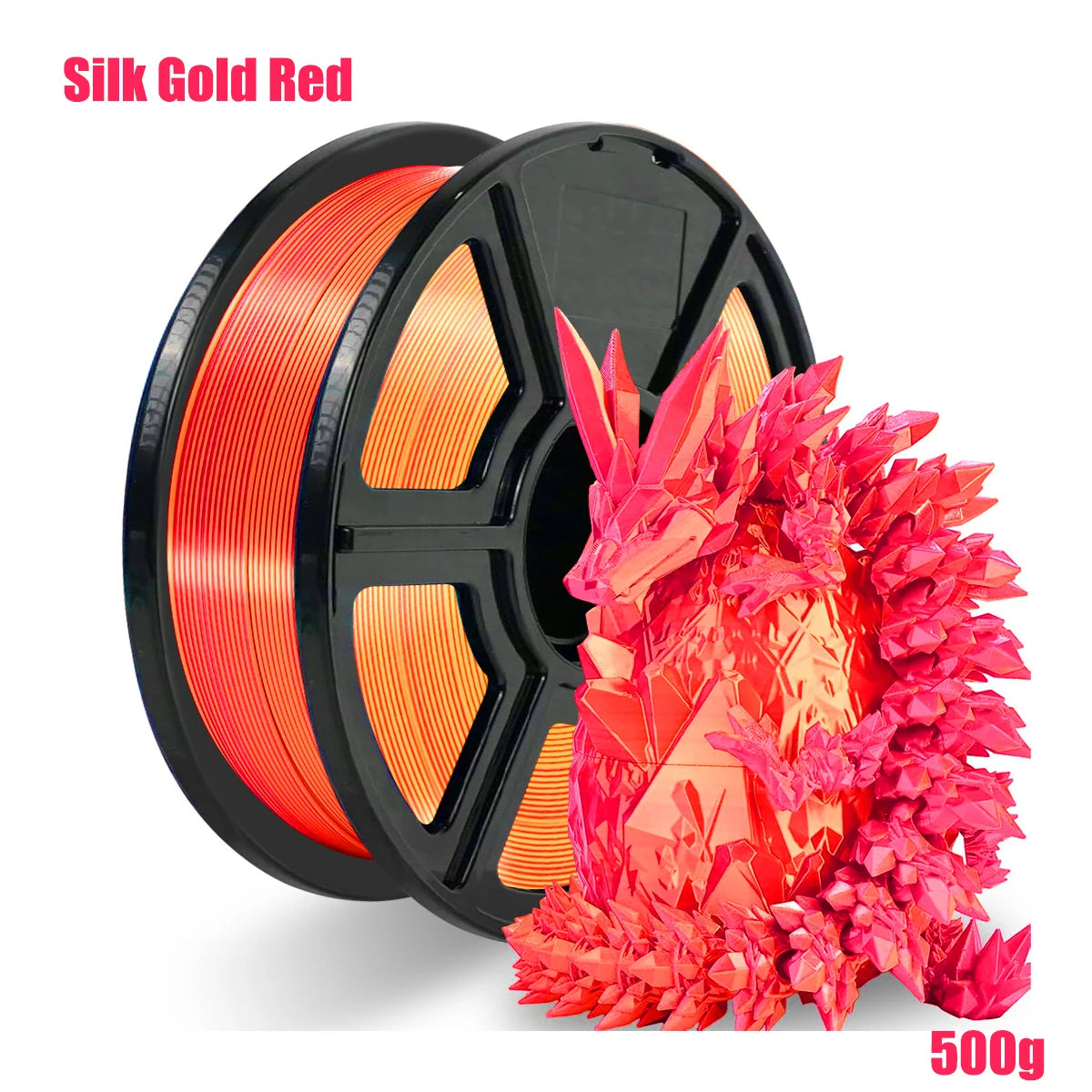 Silk Dual Color PLA Filament 1.75mm – 4 Spools | DINGSUN 3D
