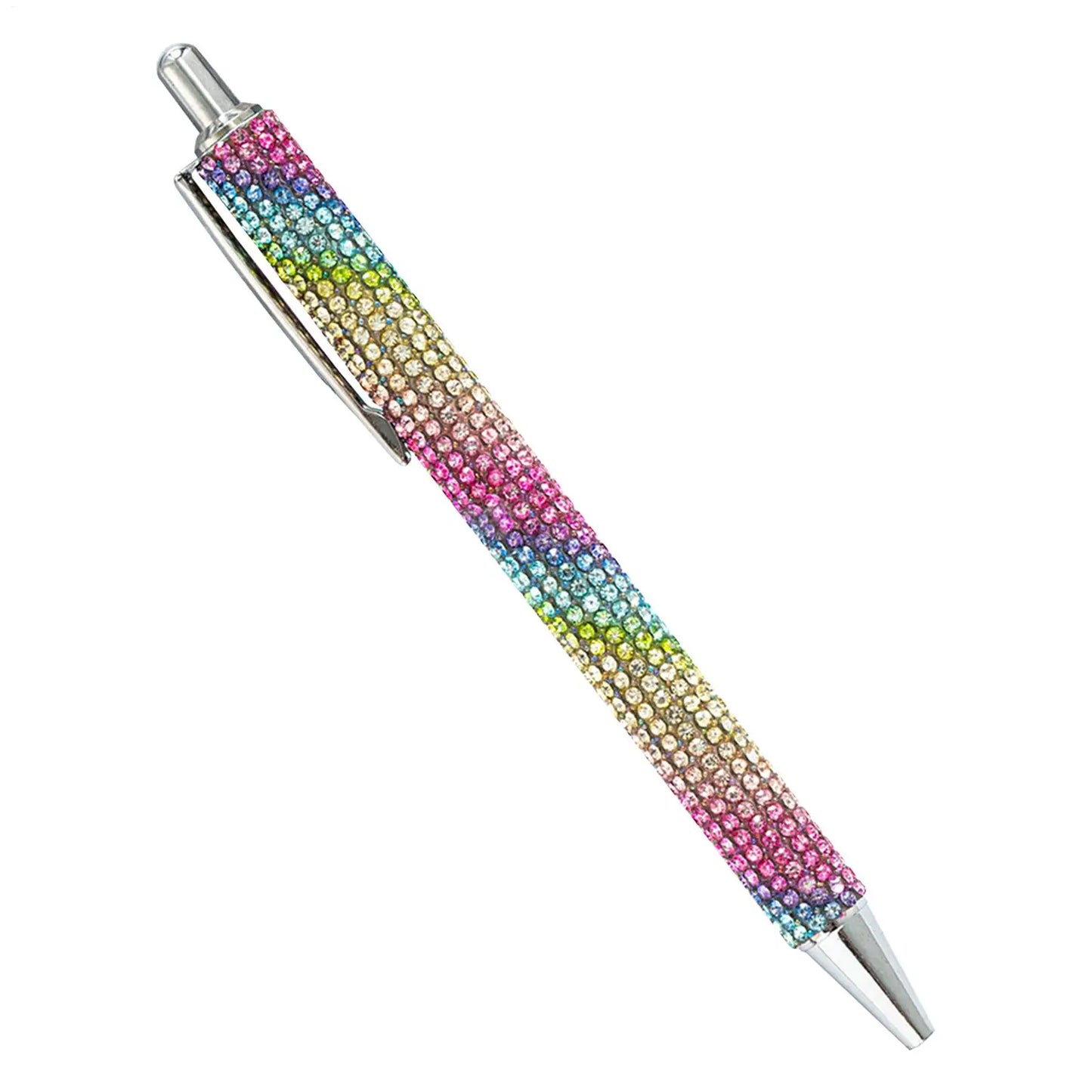 Crystal Rhinestone Ballpoint Pen – Bling Retractable School Pen