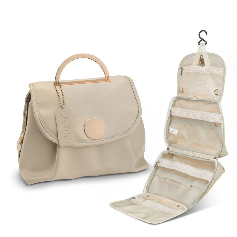 New waterproof toiletry bag, makeup bag, storage bag with hooks, toiletry bag, travel bag, toiletries Peaceful Pleasures Health and Wellness 29.3x 27.5x 6.4cm White