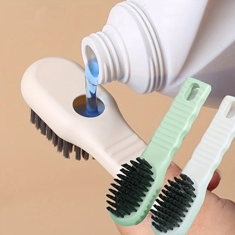 2-Pack Soap-Dispensing Shoe & Laundry Cleaning Brush