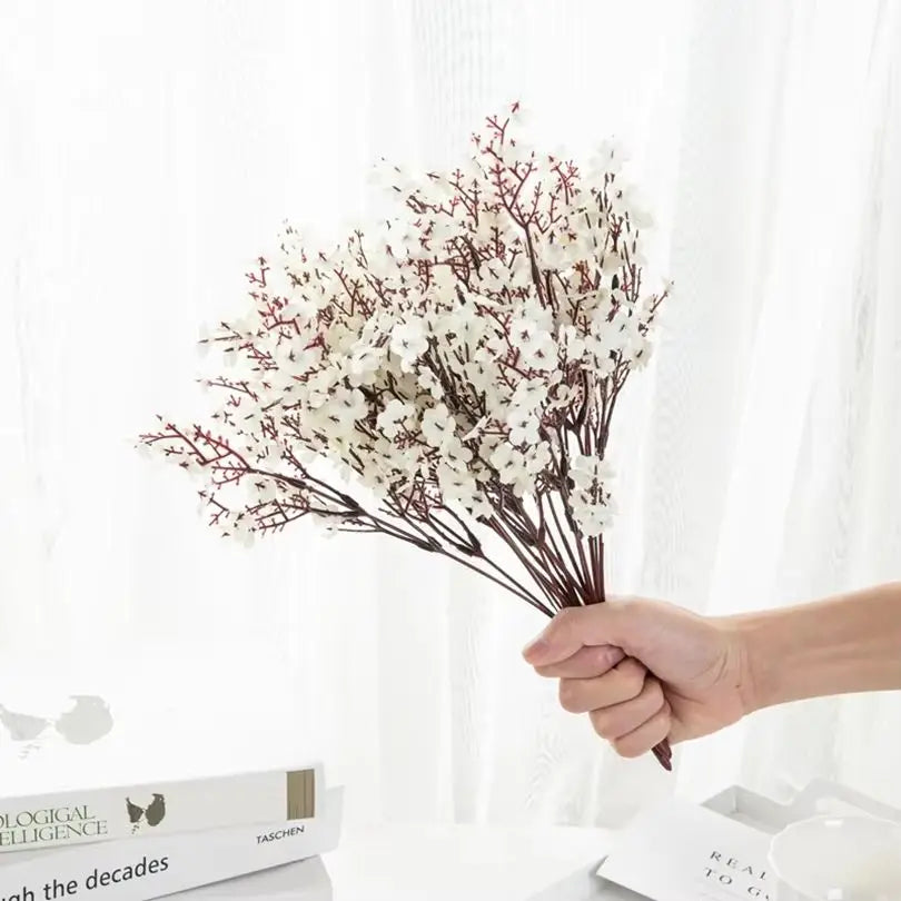 Silk Artificial Plum Blossom Bouquet | Wedding & Home Decor