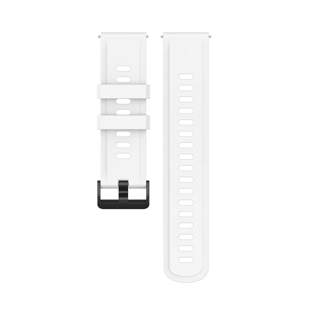 Silicone Watch Band for Xiaomi MI Watch S1 Active & Watch Color Peaceful Pleasures Health and Wellness WHITE france