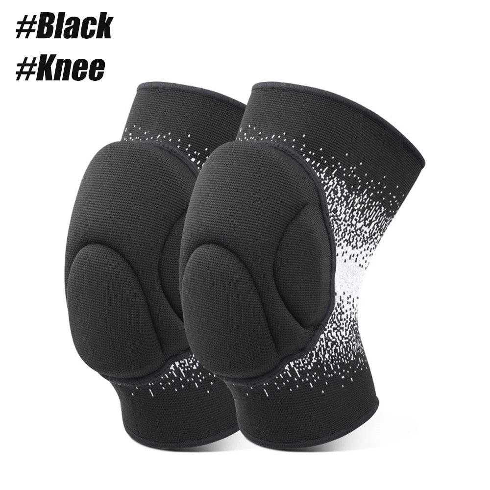 WEFITON Heavy Duty Knee Pads | Thick Sponge Impact Protection Sports Knee Pads Peaceful Pleasures Health and Wellness Knee-Black-1Pair M