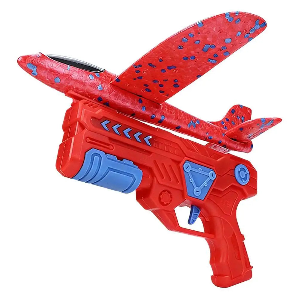 Kids Foam Catapult Airplane Launcher Toy | Outdoor Play Gift Foam Airplane Launcher Peaceful Pleasures Health and Wellness A