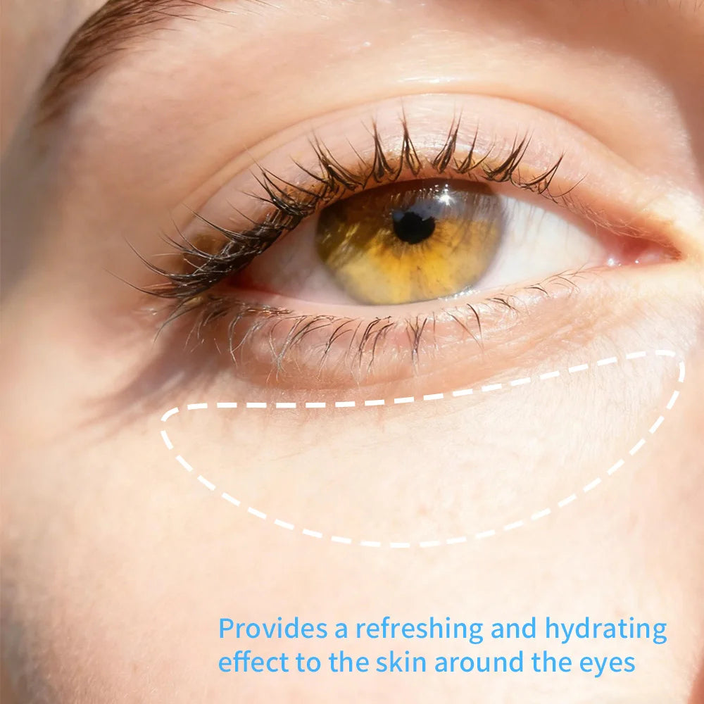 Lakerain Hydration Eye Gel Deep Hydrating Brightening Reduce Dark Circles Cool Feeling Transparent Gel Suitable for All Skin Peaceful Pleasures Health and Wellness