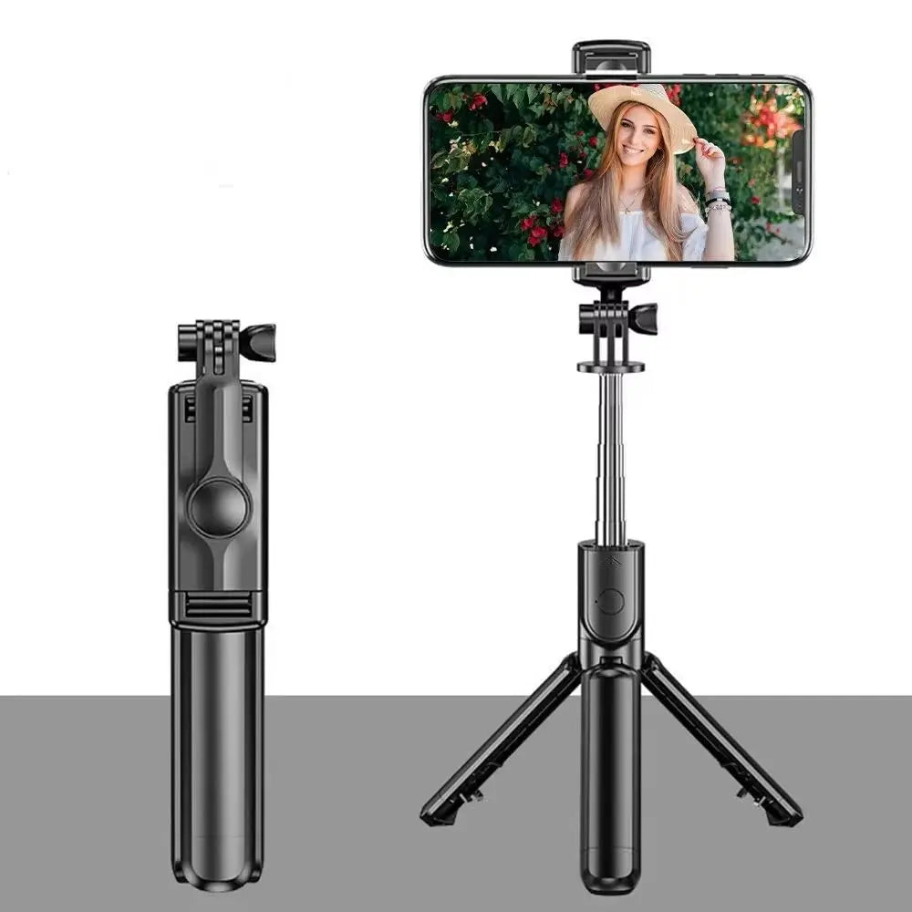 Wireless Selfie Stick for Smartphone 44 Inch Tripod with Bluetooth Remote Foldable Stand for Vlog Shooting Record Peaceful Pleasures Health and Wellness Basic