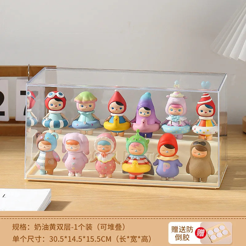 Clear Acrylic Pop Doll Display Box – Dustproof Storage Case