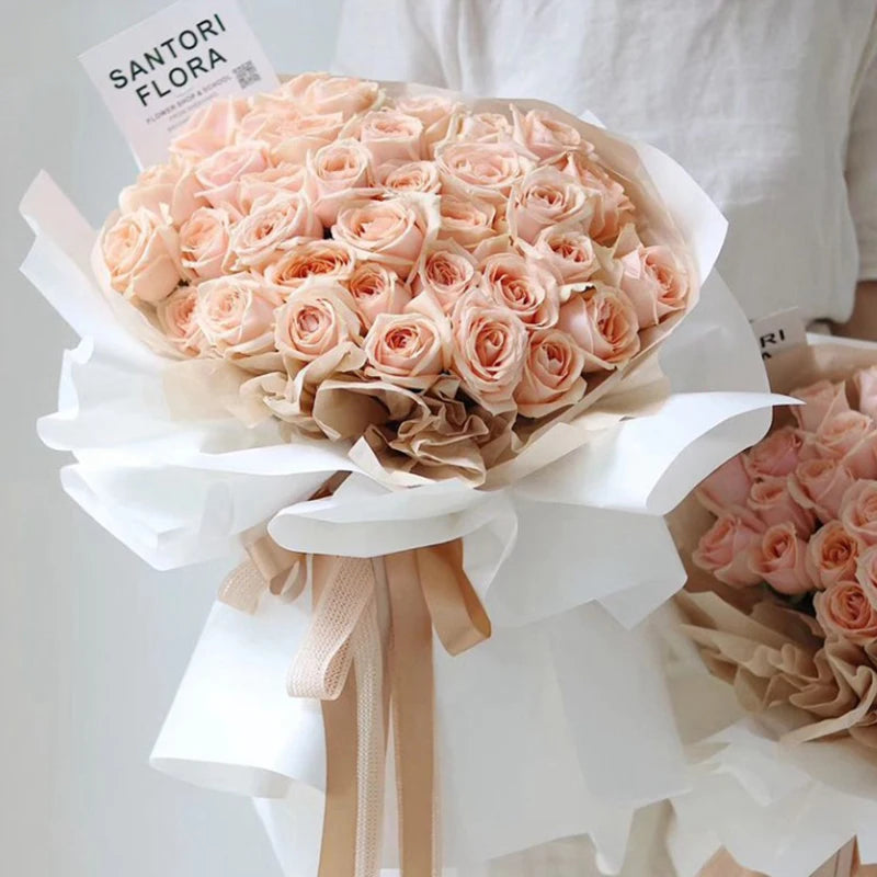 20Pcs Waterproof Two-Sided Floral Wrapping Paper 58×58cm