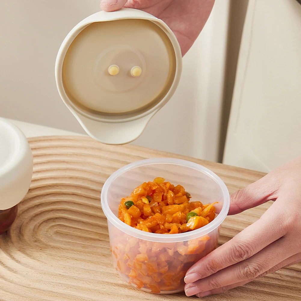 3-Pack Airtight Mini Food Storage Containers – Kimchi & Snacks
