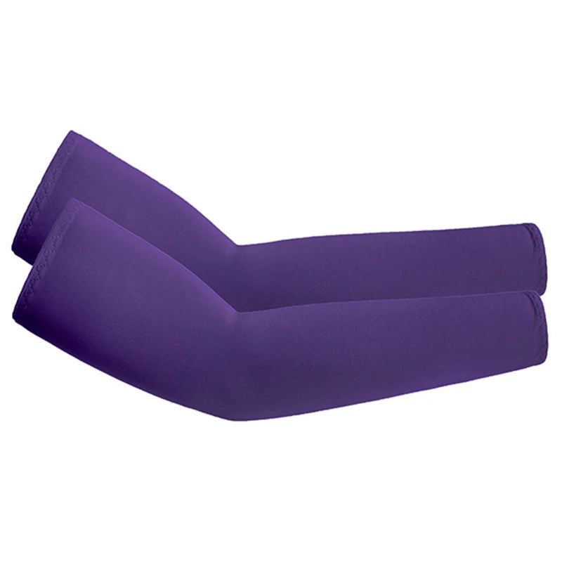 Unisex Cooling Arm Sleeves Elbow Cover Cycling Run Fishing UV Sun Protection Outdo Cool Arm Sleeves Peaceful Pleasures Health and Wellness Dark purple