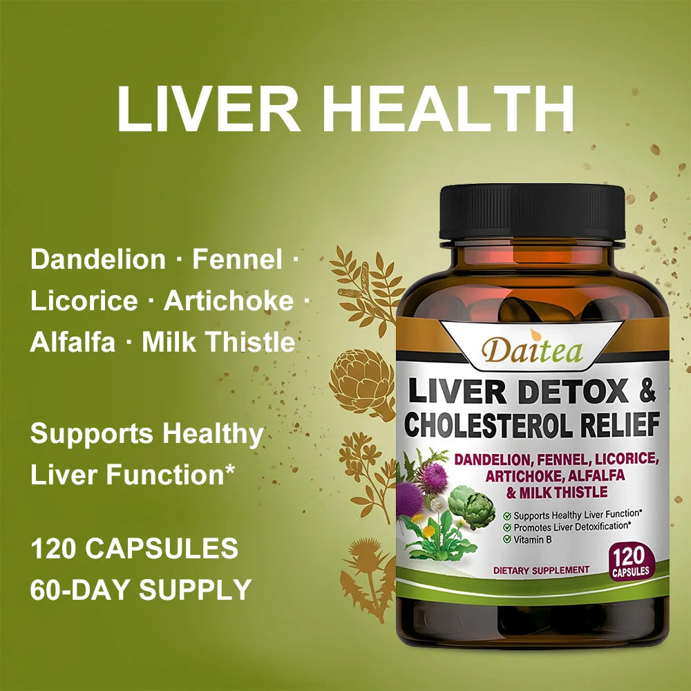 Liver Cleanse Detox & Repair – Milk Thistle, Artichoke, Dandelion Liver Detox Supplement Peaceful Pleasures Health and Wellness