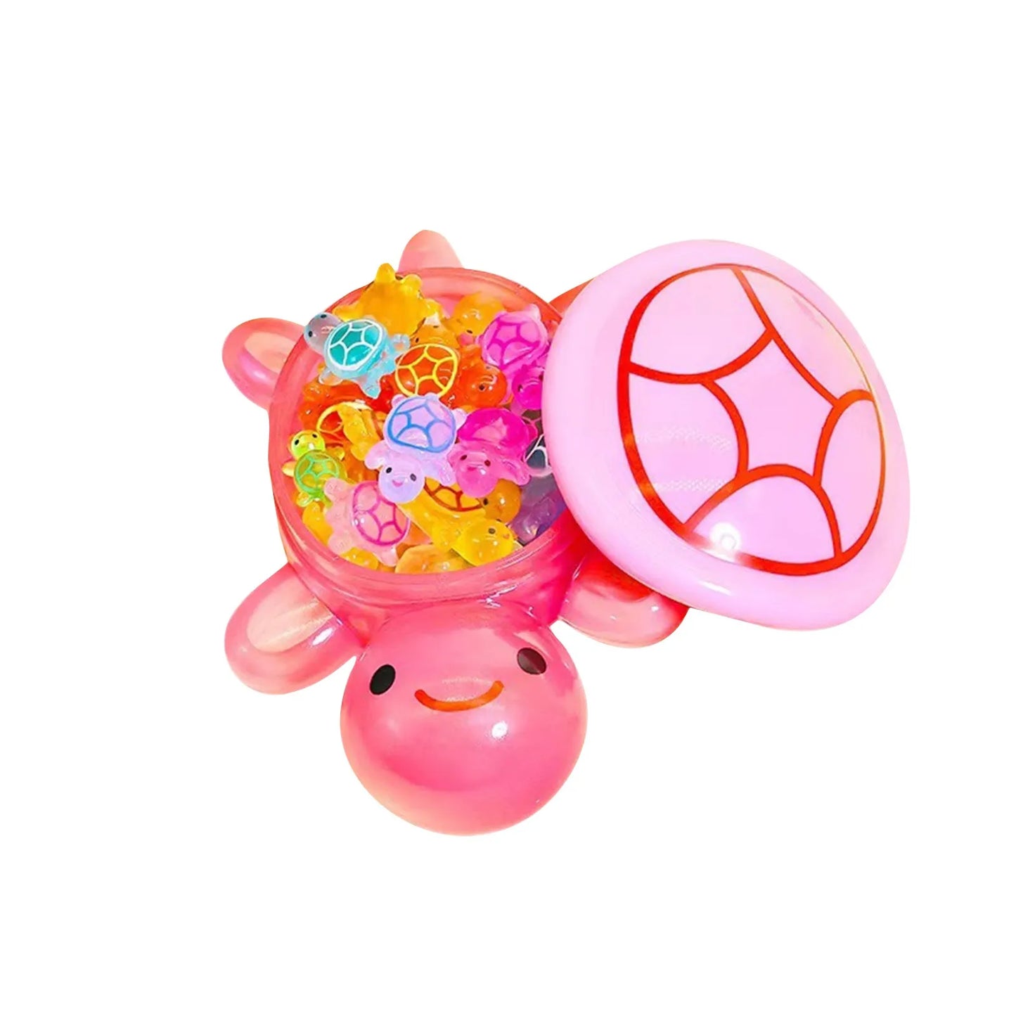 Glow-in-the-Dark Turtle Figurines Set – 1 Large + 60 Mini