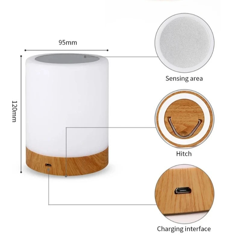 RTONTR Touch LED Rainbow Night Light | Portable Desk Lamp