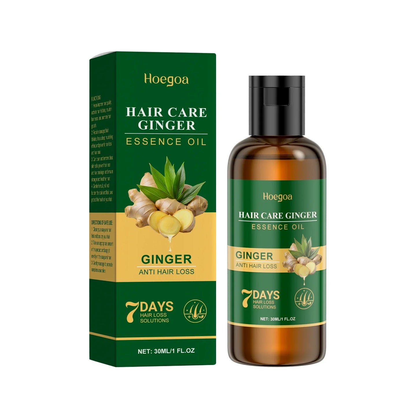 HOEGOA Ginger Shampoo – Oil Control, Dandruff & Hair Growth