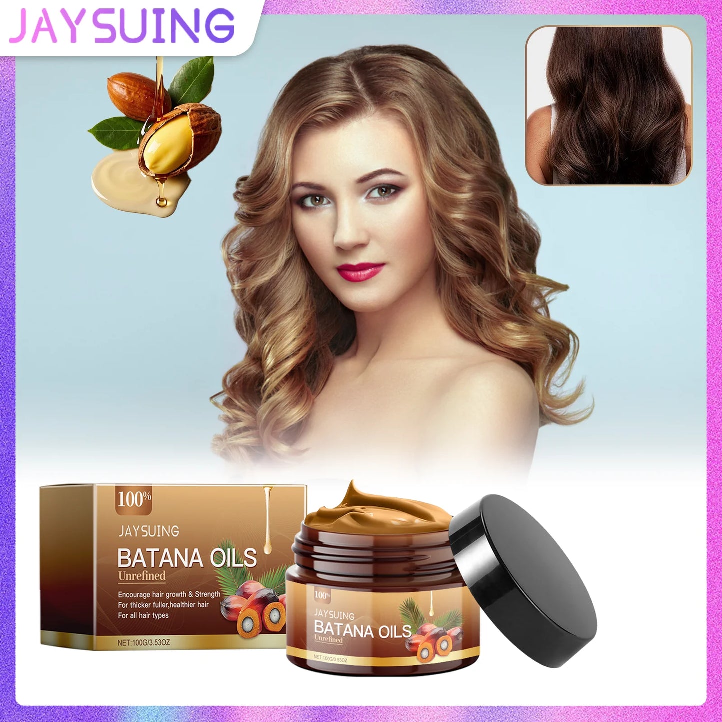 Jaysuing Batan Hair Oil | Keratin & Shea Butter Serum 100g