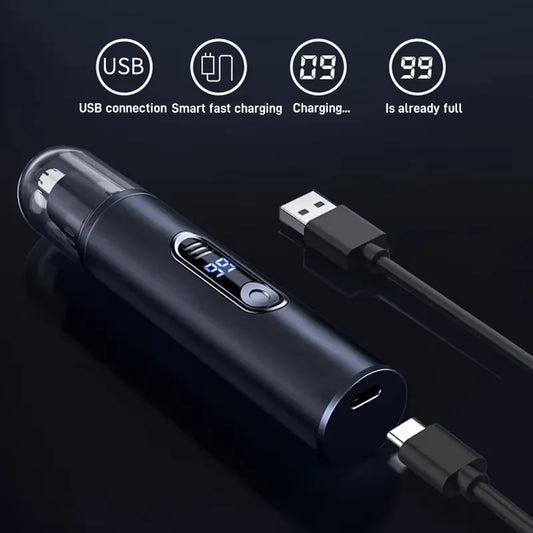 Portable Nose & Ear Hair Trimmer – USB Rechargeable Waterproof Nose Hair Trimmer Peaceful Pleasures Health and Wellness