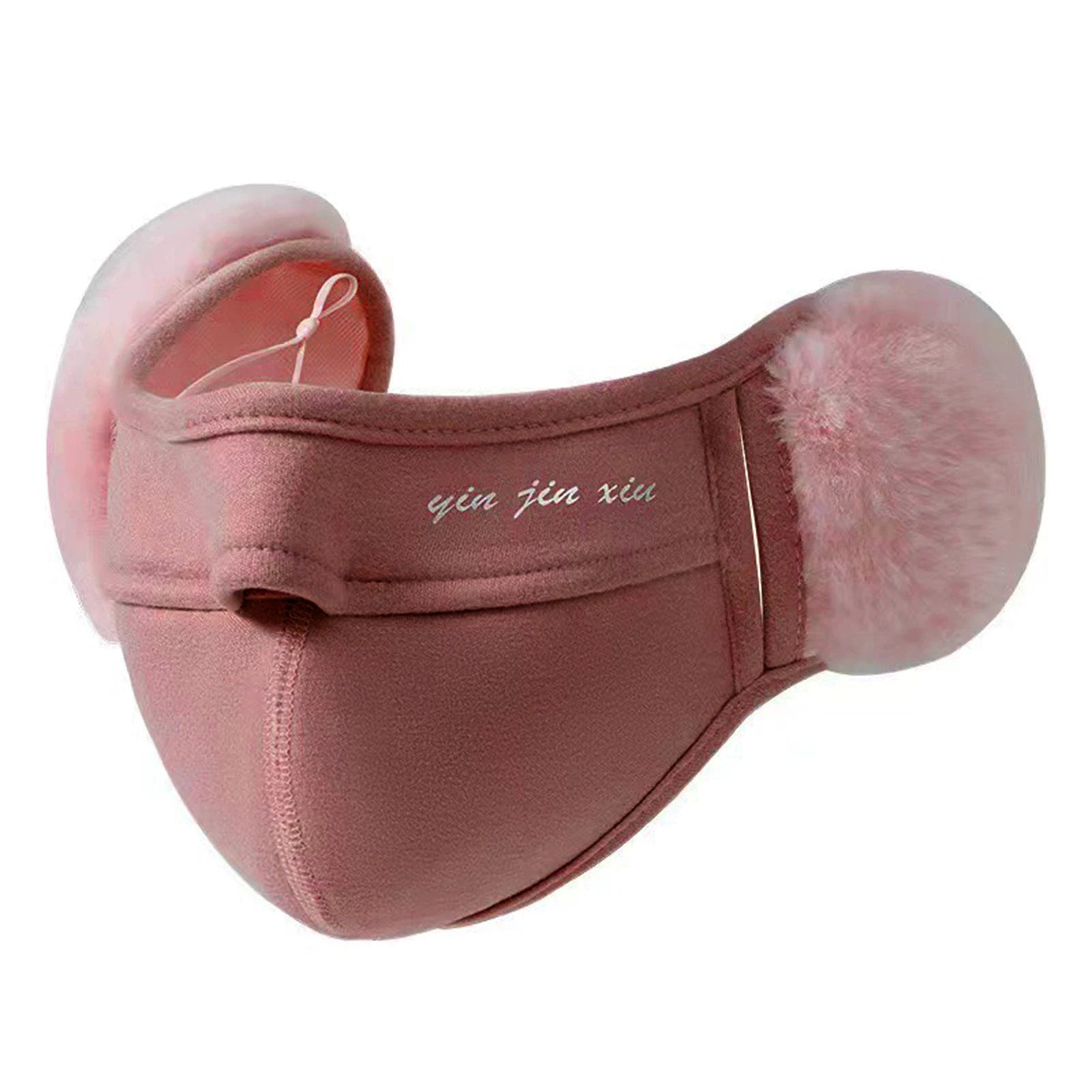 Woman Breathable Half Face Mouth Cover Outdoor Protect Mouth Cover Earmuffs for Cycling Bicycle Motorcycle Peaceful Pleasures Health and Wellness Pink