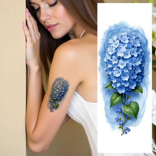 9-Pack Floral Temporary Tattoos – Waterproof Flower Designs Temporary Tattoo Set Oasis Select