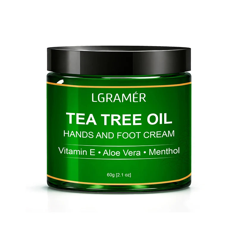 Tea Tree Oil Foot Cream – Heels, Calluses & Dry Skin | LGRAMER