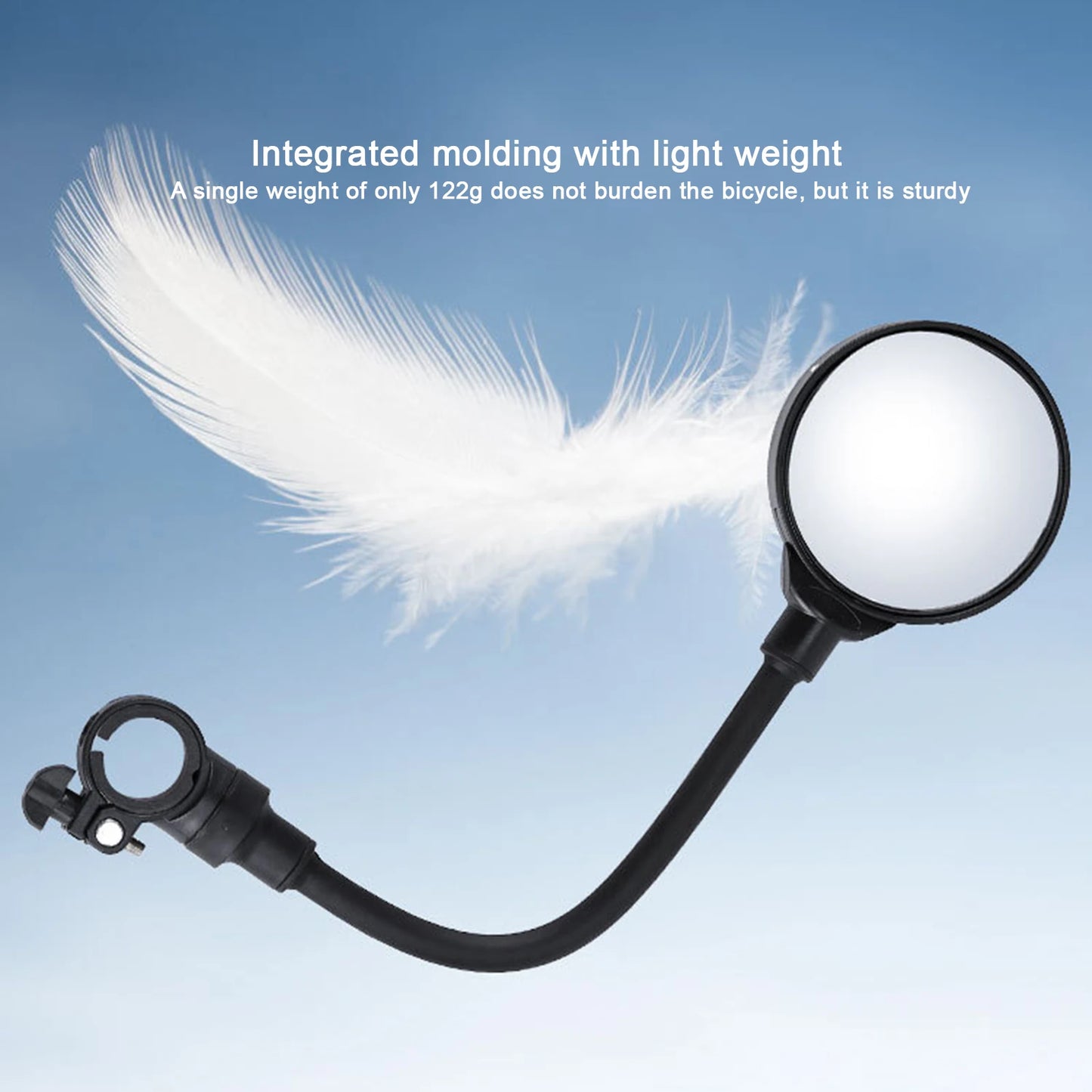Bicycle Mirror for Handlebars Hose Adjustable Rear View Mirror Reflector for Moped Bike Standard Bike Peaceful Pleasures Health and Wellness