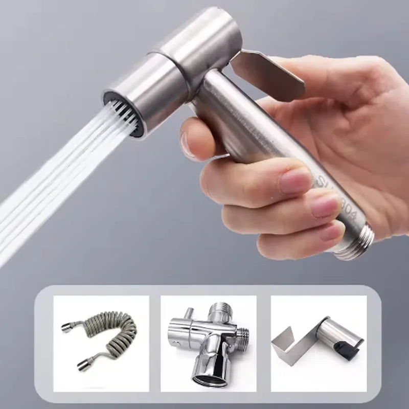 Handheld Bidet Sprayer | 3-Way Valve & Self-Cleaning | Wall Mount